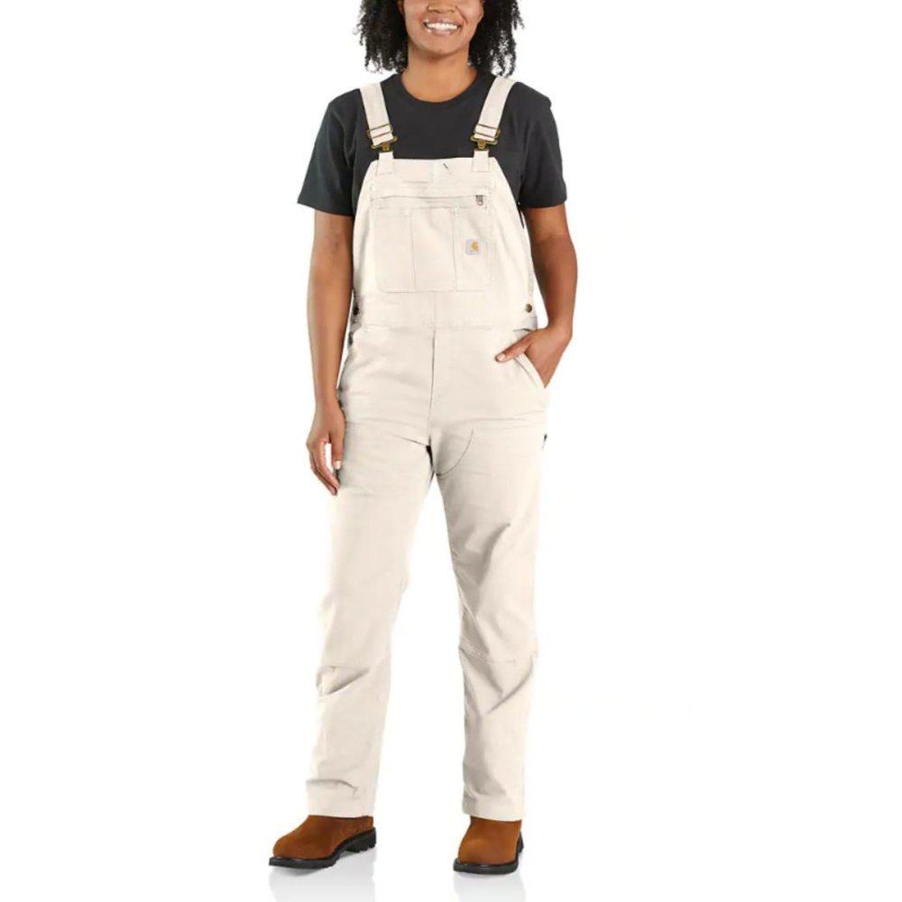 Canvas Bib Overalls Natural M Tall